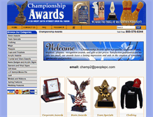 Tablet Screenshot of championship-awards.com